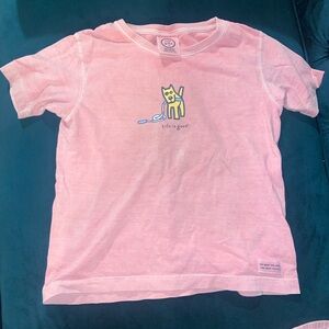 Life Is Good Pink Short Sleeve Tee